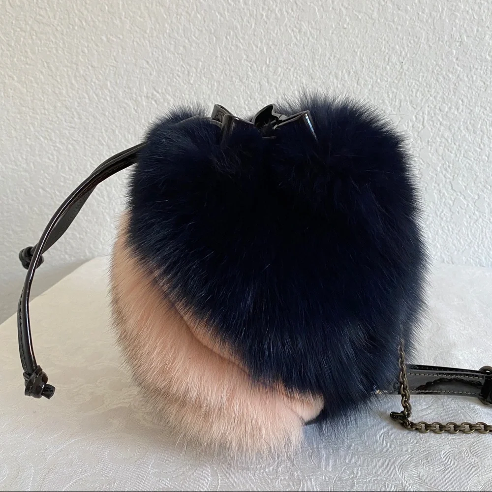 Mr and Mrs Italy fox fur Backpack
